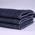 Cotton Indigo + Spun Poly Waffle Interlock
