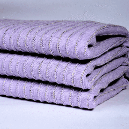 Cotton Lurex Stripe Outtoman Jacquard