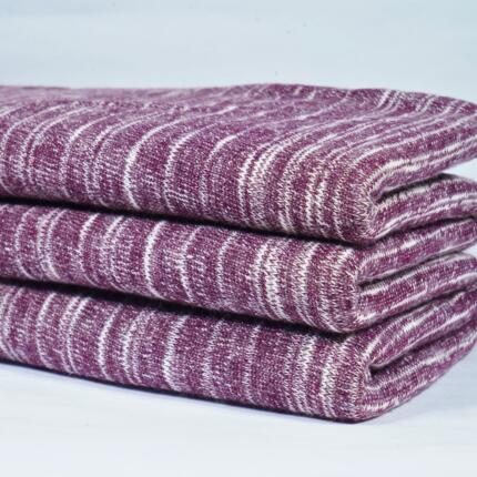 Cotton Poly Slub Y/D Loose Knit Single Jersey