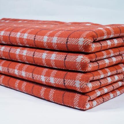 Cotton Poly Lucra Check Interlock Jacquard