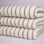 Cotton Yarn Dyed Stripe Box Waffle