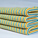 Poly viscose Lycra variegated rib