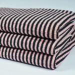 Poly viscose Lycra variegated rib