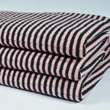 Poly viscose Lycra variegated rib