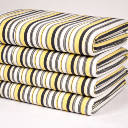 Cotton Poly Stripe Single Jersey