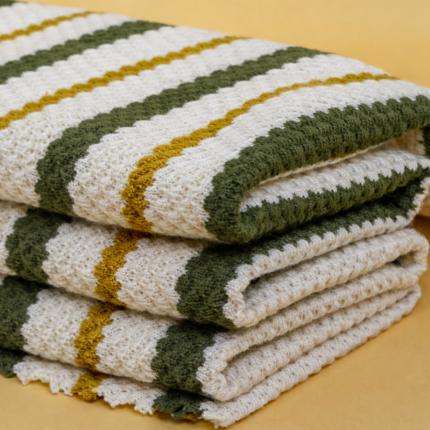 Poly Popcorn Yarn Dyed Stripe