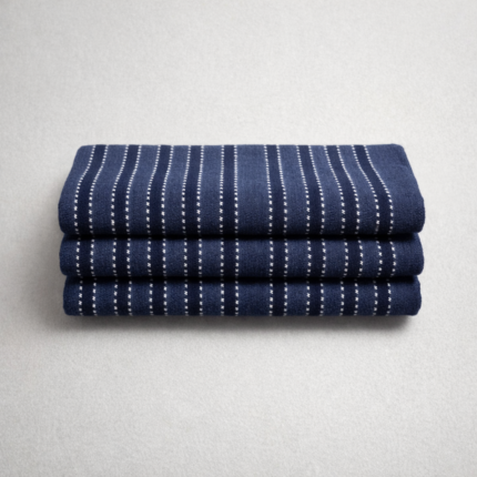 Cotton Poly Stripe Mini Jacquard Jersey