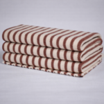 Cotton + Poly Covered Lycra Linen Stripe Pique