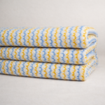 Cotton + Poly Fancy + Polyfancy Stripe Popcorn Jacquard