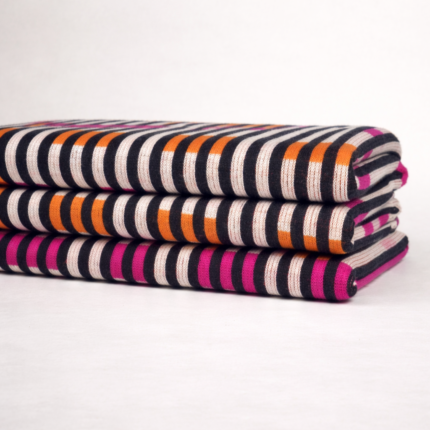 Cotton + PC Stripe Interlock