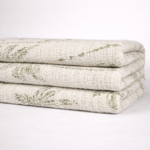 Cotton Olive + Cotton Slub Leen Jacquard