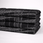 Cotton Poly Black + CTN Black+ Poly Check Leen Jacquard