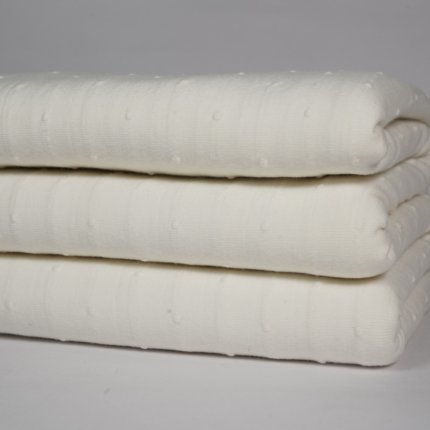 Cotton Modal Lycra Dotted Stripe Jacquard