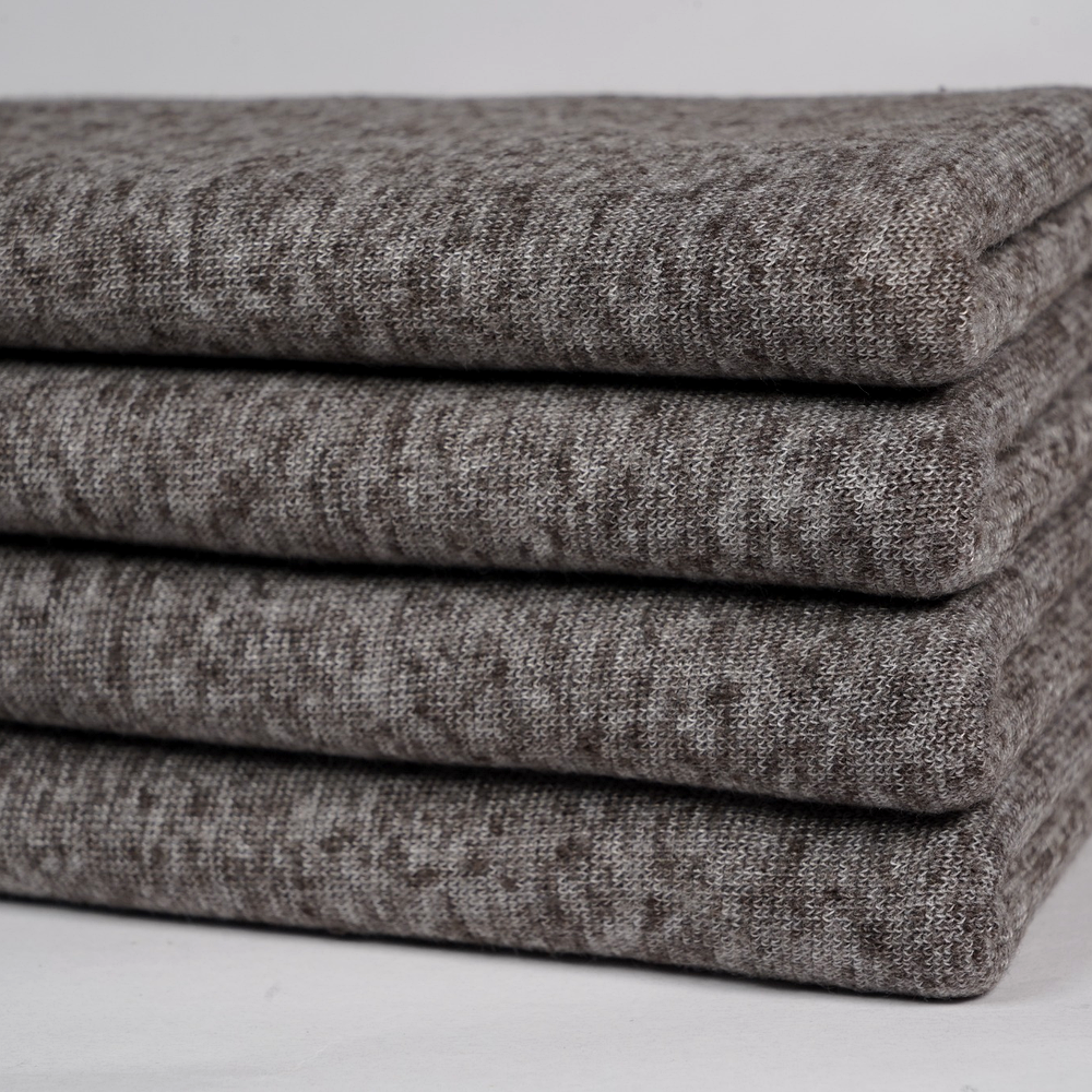 premium_fabric_product_grey 30S PC 75:25 Snow+70D Lycra 1x1 Rib - Image 1