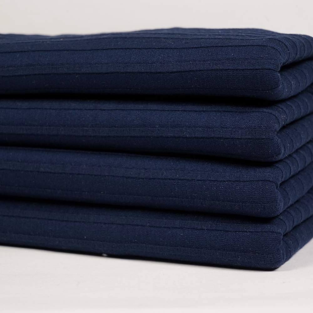 premium_fabric_product_navy Viscose + Lycra Full Feder Variegate - Image 1