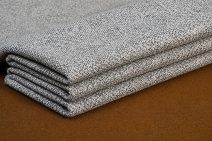 Poly Cotton Melange Cotton Diagonal Fleece