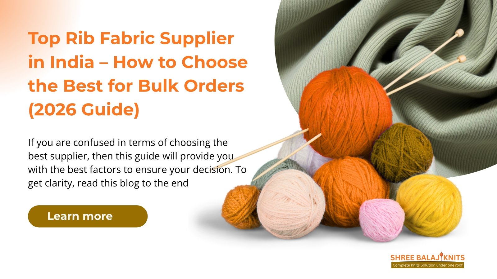 Top Rib Fabric Supplier in India