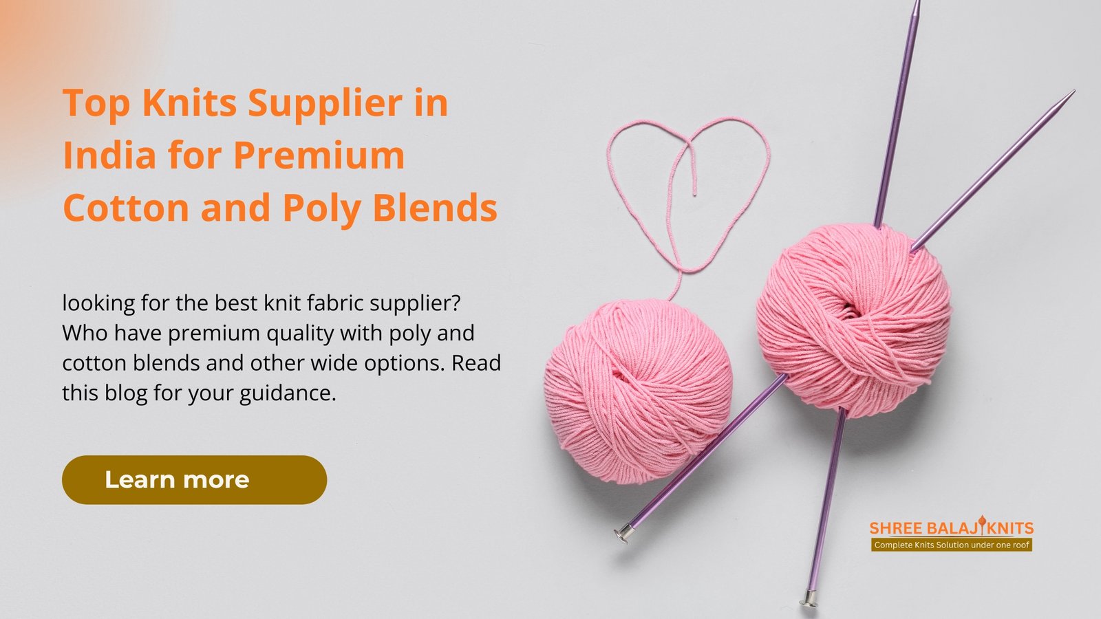 India's premium cotton and poly blend knit fabric supplier